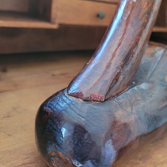 Rustic Cabin Wooden Duck Carved Bird Cabincore Shelf Decor Made in Canada - Picture 7 of 13